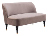 Bintulu Loveseat Taupe Sofas & Loveseats LOOMLAN By Zuo Modern