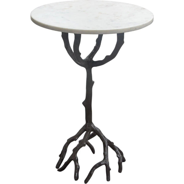 Birch Round Accent Table Side Tables LOOMLAN By Diamond Sofa