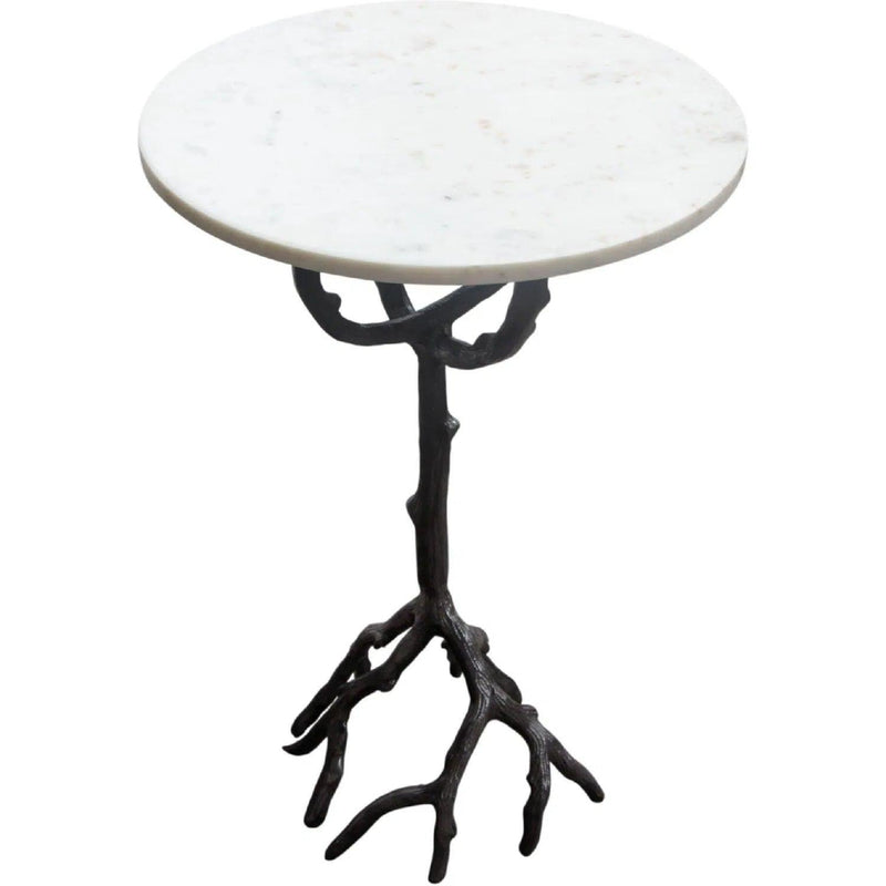 Birch Round Accent Table Side Tables LOOMLAN By Diamond Sofa