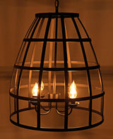 Birdcage Black Steel Pendant 305 Pendants LOOMLAN By Noir