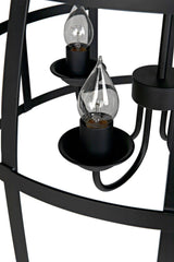 Birdcage Black Steel Pendant 305 Pendants LOOMLAN By Noir