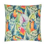 Birdy Multi Color Throw Pillow With Insert Throw Pillows LOOMLAN By D.V. Kap