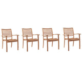 Birmingham 7-PC Outdoor Dining Set with Extendable Table and Stacking Armchairs Outdoor Dining Sets LOOMLAN By HiTeak