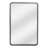 Bishop Contemporary Black Rectangular Wall Mirror Wall Mirrors LOOMLAN By Moe's Home