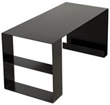 Black Black Steel Desk Home Office Desks LOOMLAN By Noir