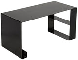 Black Black Steel Desk Home Office Desks LOOMLAN By Noir