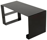 Black Black Steel Desk Home Office Desks LOOMLAN By Noir