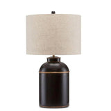 Black Gold London Black Table Lamp Table Lamps LOOMLAN By Currey & Co