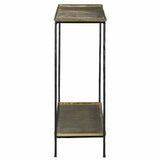 Black Iron Antique Brass Boyles Brass Console Table Console Tables LOOMLAN By Currey & Co