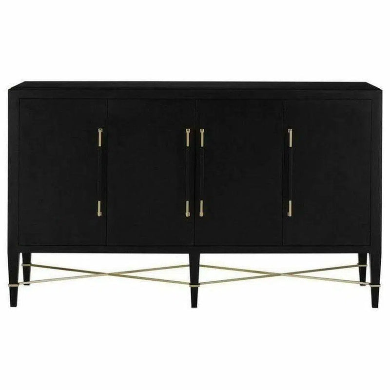 Black Lacquered Verona Sideboard For Dining Room Sideboards LOOMLAN By Currey & Co