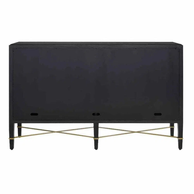 Black Lacquered Verona Sideboard For Dining Room Sideboards LOOMLAN By Currey & Co