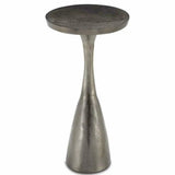 Black Nickel Ishaan Black Accent Table Side Tables LOOMLAN By Currey & Co