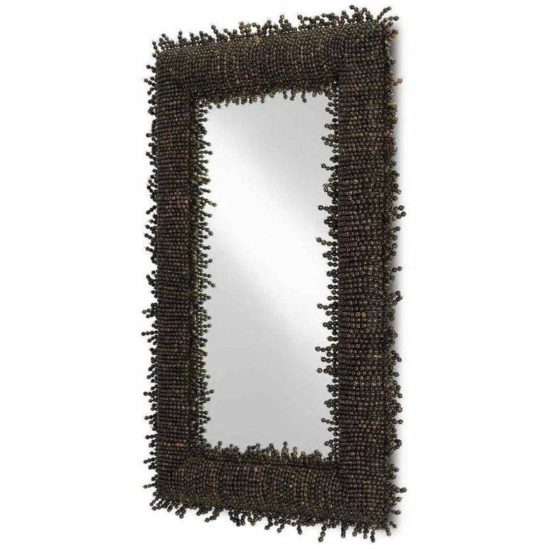 Black Pasay Large Mirror Wall Mirrors LOOMLAN By Currey & Co