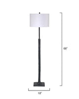 Black Polyresin Humble Floor Lamp Floor Lamps LOOMLAN By Jamie Young