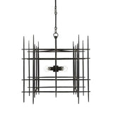 Blacksmith Steelhouse Small Chandelier Chandeliers LOOMLAN By Currey & Co