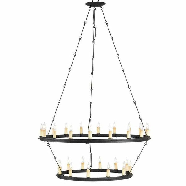 Blacksmith Toulouse Chandelier Chandeliers LOOMLAN By Currey & Co