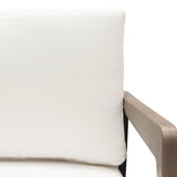 Blair Accent Chair in White Fabric Club Chairs LOOMLAN By Diamond Sofa