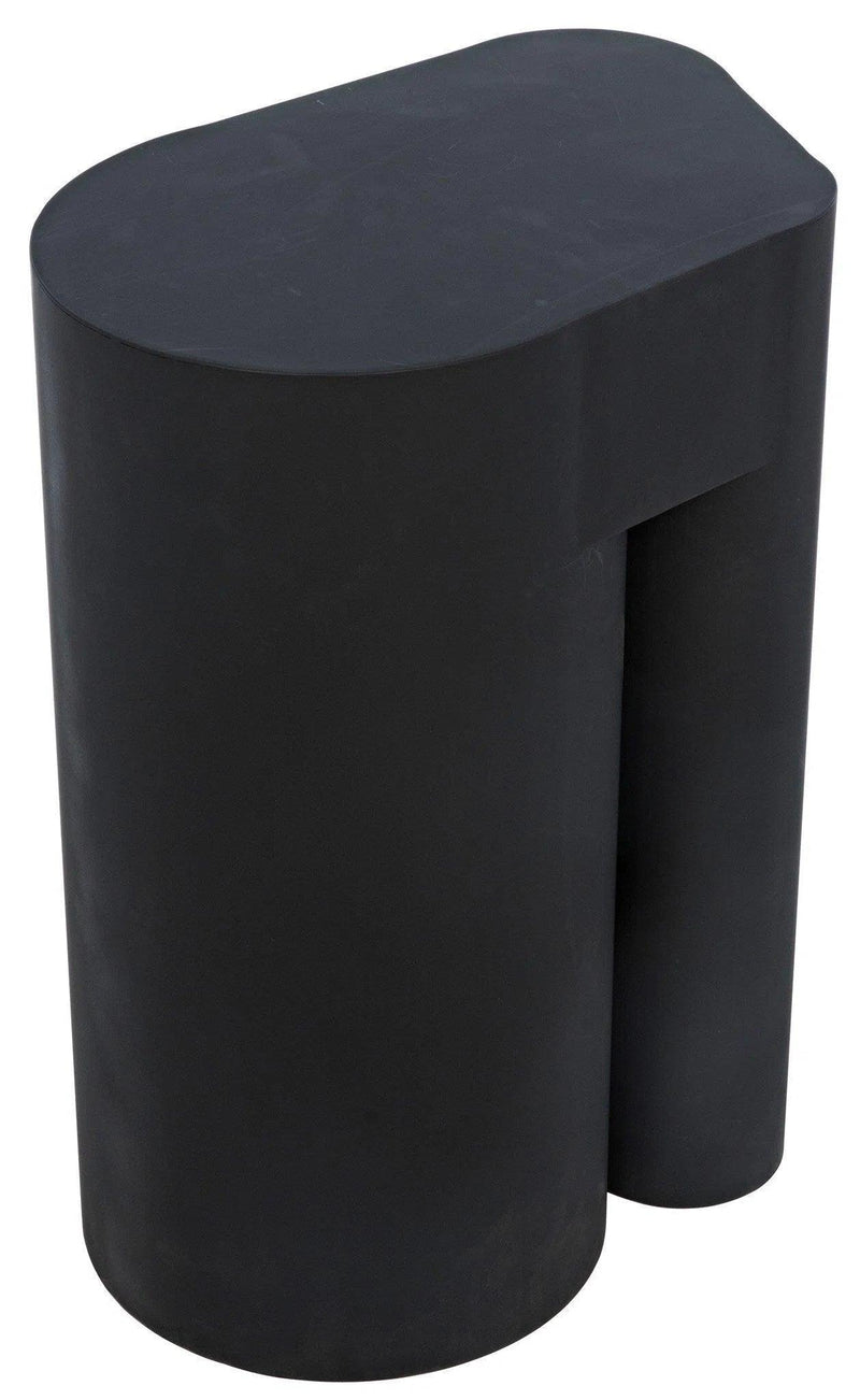 Blair Black Steel Geometric Side Table Side Tables LOOMLAN By Noir