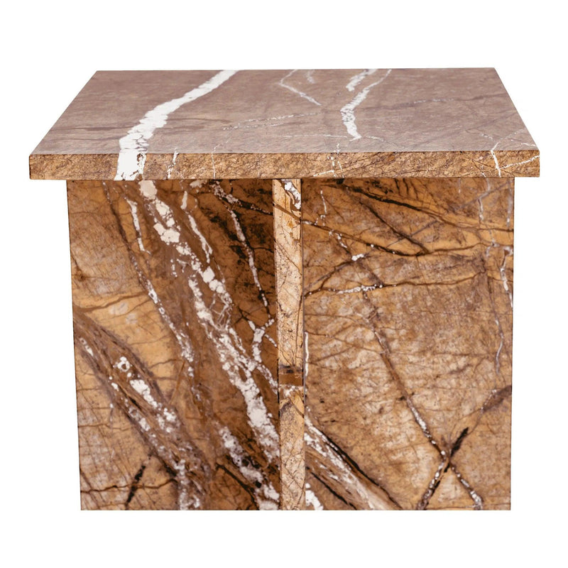 Blair Marble Square Accent Table Side Tables LOOMLAN By Moe's Home