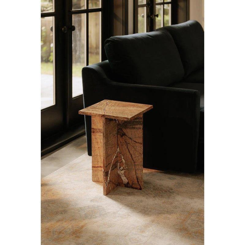 Blair Marble Square Accent Table Side Tables LOOMLAN By Moe's Home