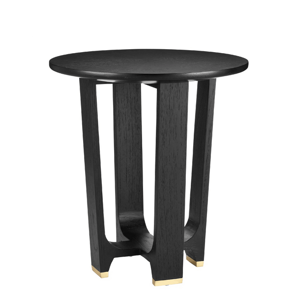 Blake Black Accent Table Side Tables LOOMLAN By Currey & Co