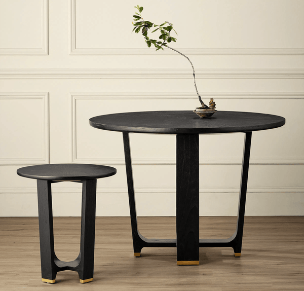 Blake Black Accent Table Side Tables LOOMLAN By Currey & Co