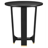 Blake Black Accent Table Side Tables LOOMLAN By Currey & Co