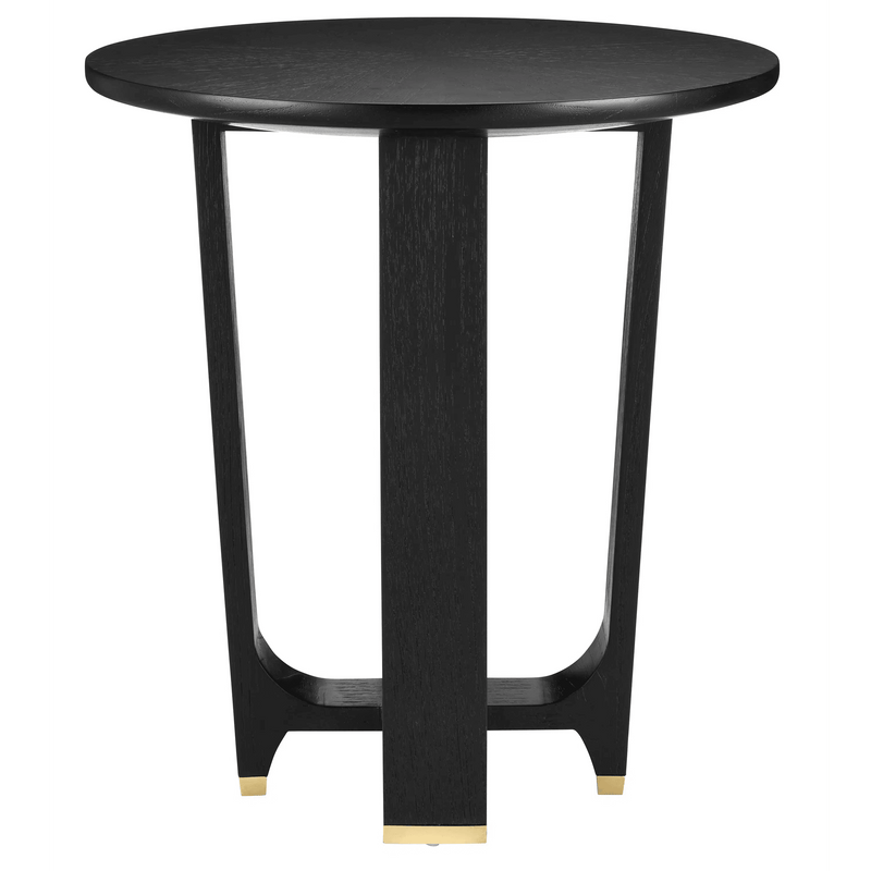 Blake Black Accent Table Side Tables LOOMLAN By Currey & Co