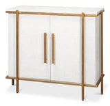 Blakely 2 Door Accent Cabinet Osprey White Accent Cabinets LOOMLAN By Sarreid