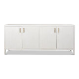 Blanco 4 Door Buffet Cortina White Sideboards LOOMLAN By Sarreid