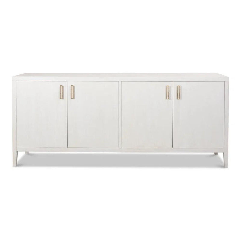 Blanco 4 Door Buffet Cortina White Sideboards LOOMLAN By Sarreid