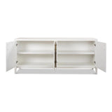 Blanco 4 Door Buffet Cortina White Sideboards LOOMLAN By Sarreid