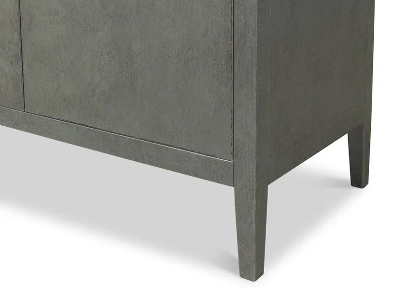 Blanco 4 Door Buffet Stone Grey Sideboards LOOMLAN By Sarreid