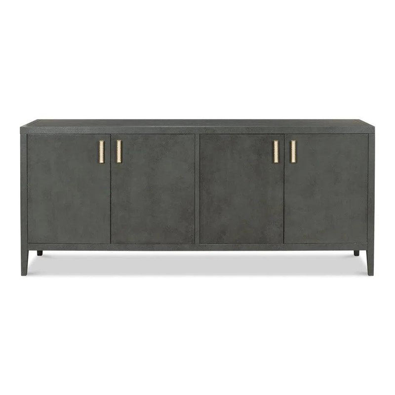 Blanco 4 Door Buffet Stone Grey Sideboards LOOMLAN By Sarreid