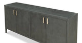 Blanco 4 Door Buffet Stone Grey Sideboards LOOMLAN By Sarreid