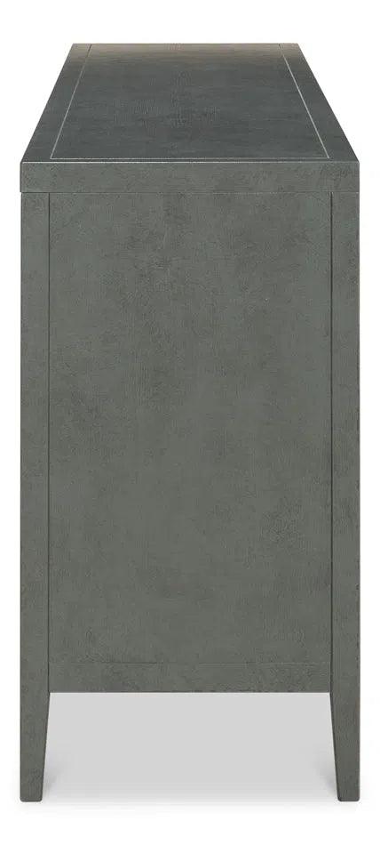 Blanco 4 Door Buffet Stone Grey Sideboards LOOMLAN By Sarreid