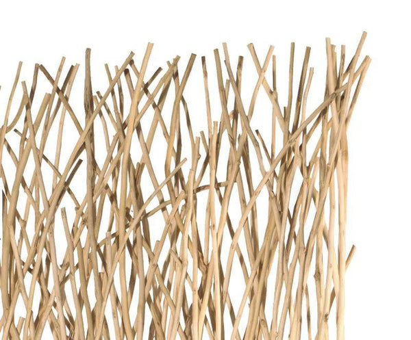 Bleached Driftwood Black Based Screen Room Dividers LOOMLAN By Urbia