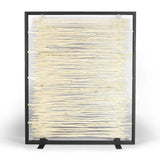 Bleached Driftwood Iron Framed Screen Room Dividers LOOMLAN By Urbia