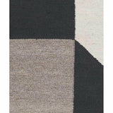 Blocchi Powder Brown Black White Handmade Wool Rug Area Rugs LOOMLAN By Linie Design