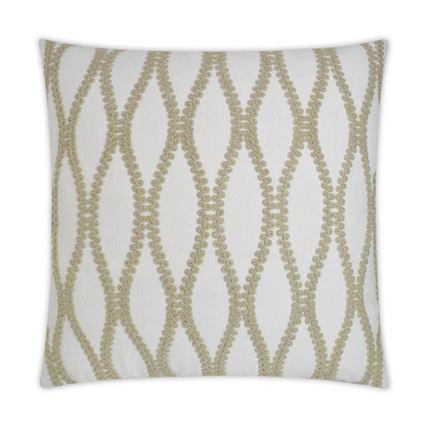 Blossom Off-White Throw Pillow With Insert Throw Pillows LOOMLAN By D.V. Kap