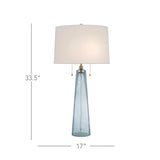 Blue Brass Looke Table Lamp Table Lamps LOOMLAN By Currey & Co