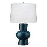 Blue Ceramic Clementine Table Lamp Table Lamps LOOMLAN By Jamie Young