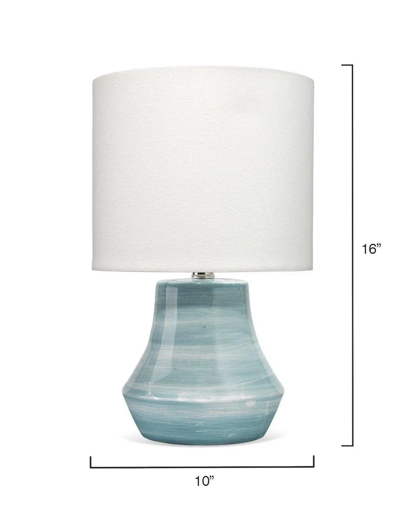 Blue Ceramic Cottage Table Lamp Table Lamps LOOMLAN By Jamie Young