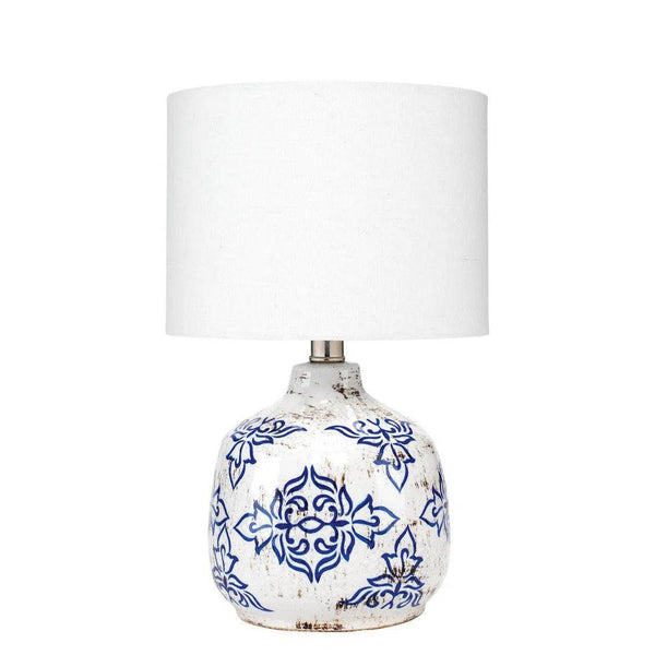 Blue Ceramic Ruby Table Lamp Table Lamps LOOMLAN By Jamie Young