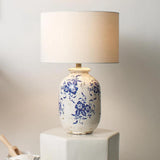 Blue Ceramic Ruth Table Lamp Table Lamps LOOMLAN By Jamie Young