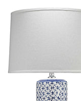 Blue Ceramic Vivian Table Lamp Table Lamps LOOMLAN By Jamie Young