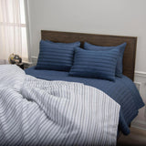 Blue Comforter Duvet And Two Shams Blackberry Grove Throw Pillows LOOMLAN By LOOMLAN