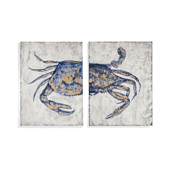 Blue Crab Blue Wall Art Artwork LOOMLAN By Bassett Mirror