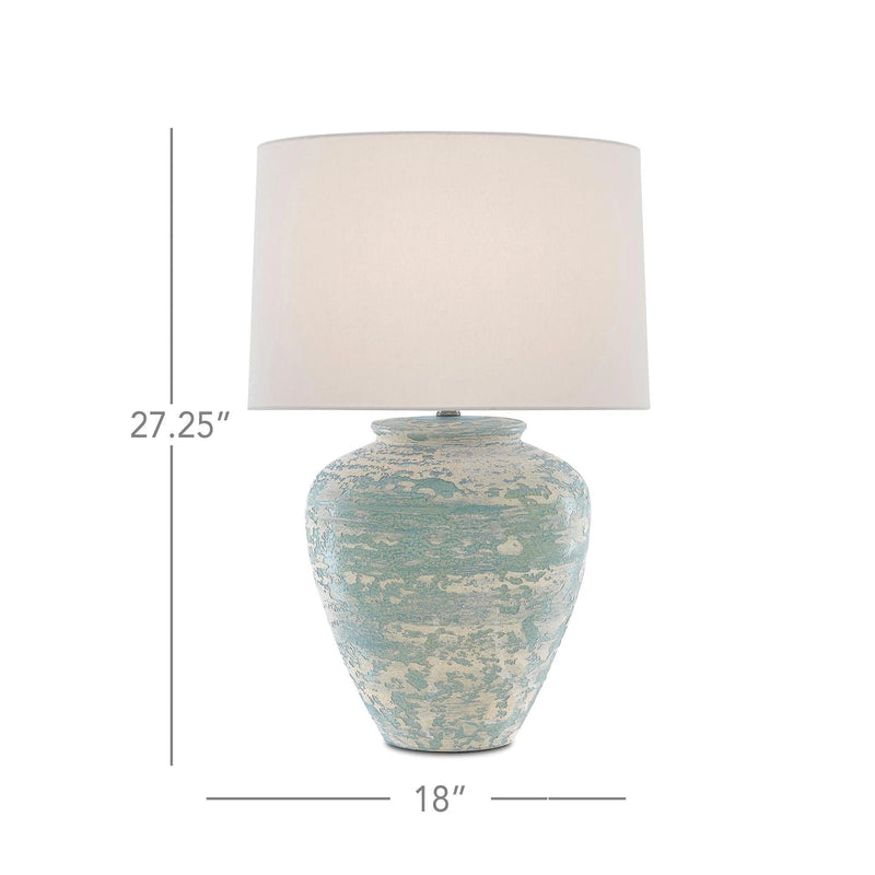 Blue Cream Mimi Table Lamp Table Lamps LOOMLAN By Currey & Co