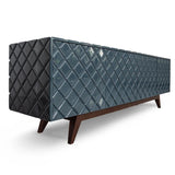 Blue Diamond Wood Sideboard for Dining Room or TV Stand Sideboards LOOMLAN By Victor Betancourt